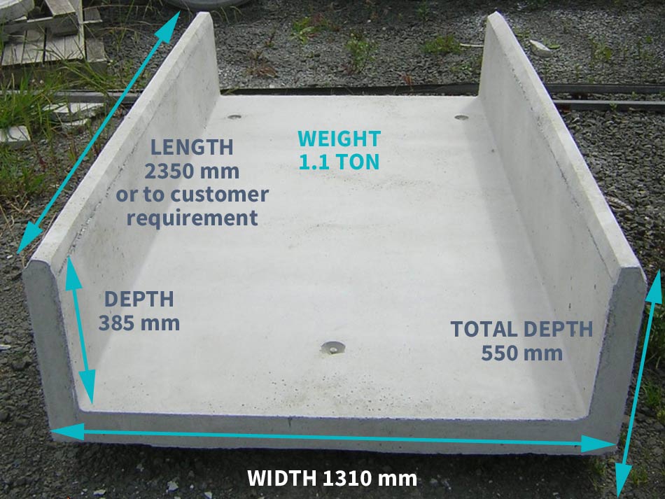 Wide concrete feeder for cattle feeding on farms